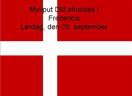 Miniput DM i Fredericia d. 26. september 2009